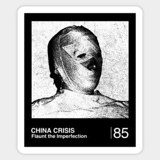 China Crisis / Minimalist Graphic Design Fan Artwork Sticker